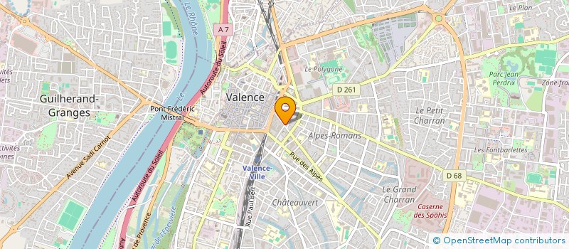 localisation de l'entreprise MONSIEUR OUALID BEN AHMED à VALENCE