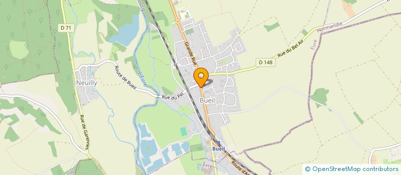 localisation de l'entreprise MONSIEUR OUALID BENAMAR  BUEIL