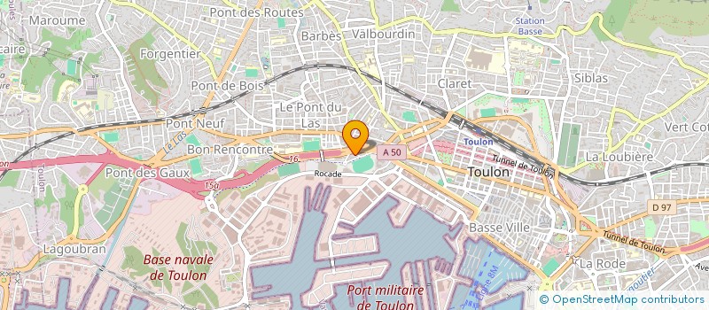 localisation de l'entreprise MONSIEUR OUALID BOUACHIR  TOULON