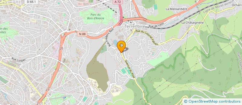 localisation de l'entreprise MONSIEUR OUALID BOUCHAKOR  SAINT-ETIENNE