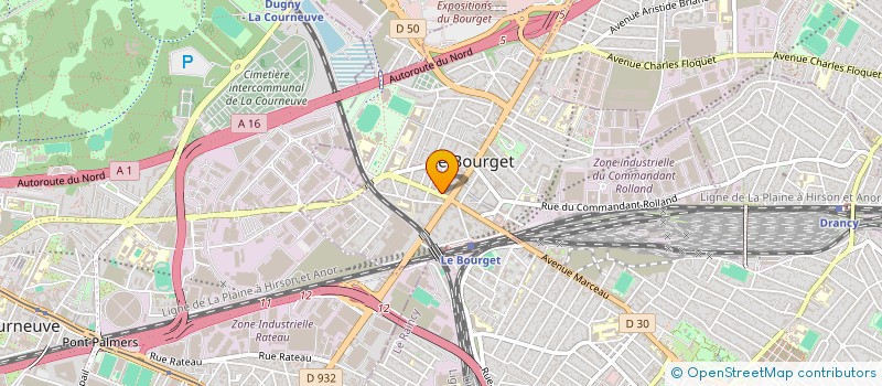localisation de l'entreprise MONSIEUR OUALID BOUDJELI à LE BOURGET