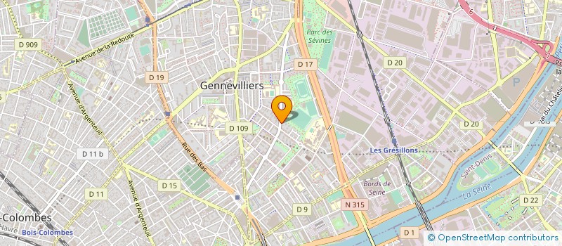 localisation de l'entreprise MONSIEUR OUALID CHALLAF  GENNEVILLIERS