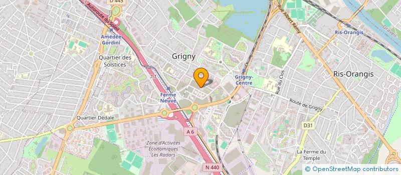 localisation de l'entreprise MONSIEUR OUALID DJEMAL  GRIGNY