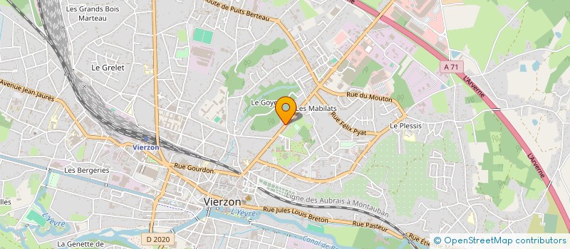 localisation de l'entreprise MONSIEUR OUALID ECHOUK  VIERZON