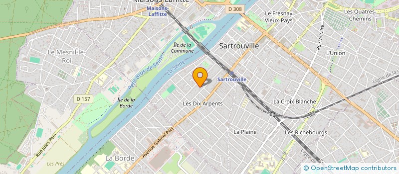 localisation de l'entreprise MONSIEUR OUALID ERRACHIDI  SARTROUVILLE