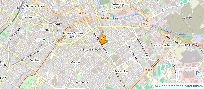 localisation de l'entreprise MONSIEUR OUALID KHTIB  ROUBAIX