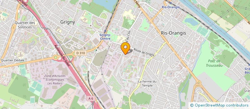 localisation de l'entreprise MONSIEUR OUALID LAACHEB  RIS-ORANGIS