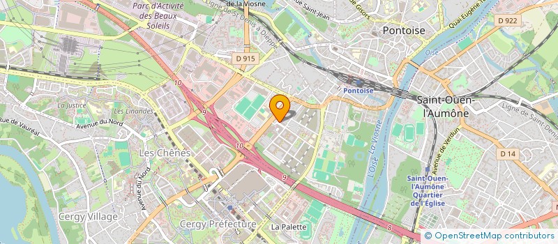 localisation de l'entreprise MONSIEUR OUALID MADANI  PONTOISE