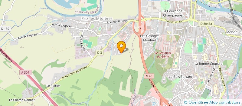 localisation de l'entreprise MONSIEUR OUALID ZEGHDANE  PRIX-LES-MEZIERES