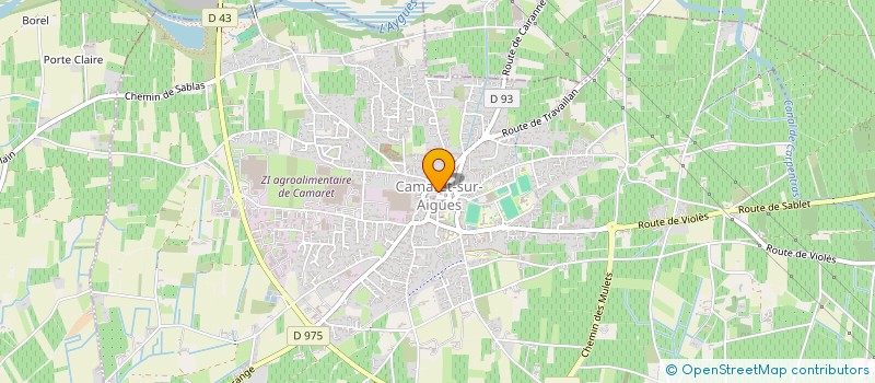 localisation de l'entreprise MONSIEUR OUALIM OUFARES  CAMARET-SUR-AIGUES