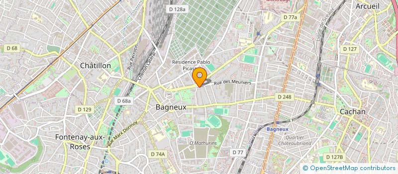 localisation de l'entreprise MONSIEUR OUAMAR HAMIS  BAGNEUX