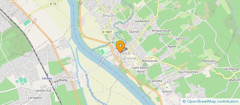 localisation de l'entreprise MONSIEUR OUANES BOUCHENAF à CADILLAC-SUR-GARONNE