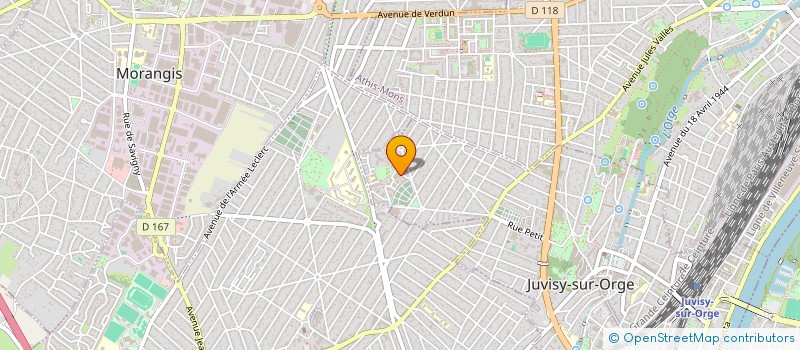 localisation de l'entreprise MONSIEUR OUARAS KRIFA à JUVISY-SUR-ORGE