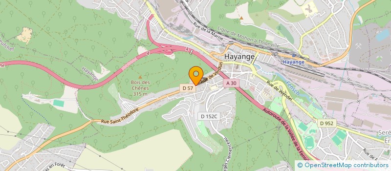 localisation de l'entreprise MONSIEUR OUARI DERKAOUI  HAYANGE