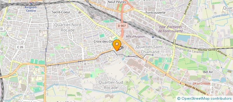 localisation de l'entreprise MONSIEUR OUASSIM REZIGUE  AVIGNON