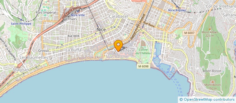 localisation de l'entreprise MONSIEUR OUASSINI MEBAREK à NICE