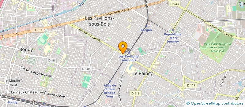 localisation de l'entreprise MONSIEUR OUATTENE SYLLA  LES PAVILLONS-SOUS-BOIS