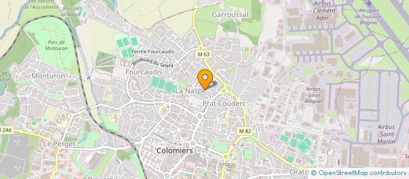 localisation de l'entreprise MONSIEUR OUAZIZ AMARA à COLOMIERS