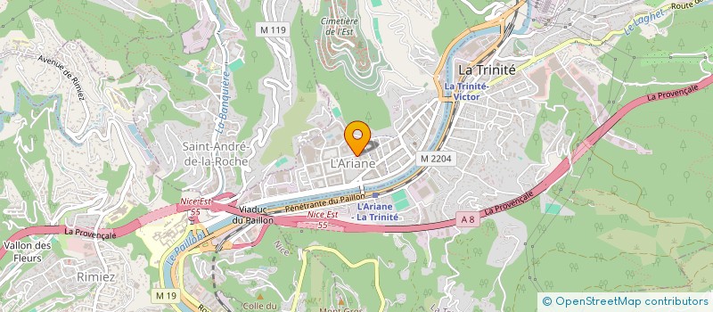 localisation de l'entreprise MONSIEUR OUAZZANI TAIBI JAOUAD à NICE