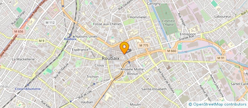 localisation de l'entreprise MONSIEUR OUDAY BEN KHALIFA  ROUBAIX