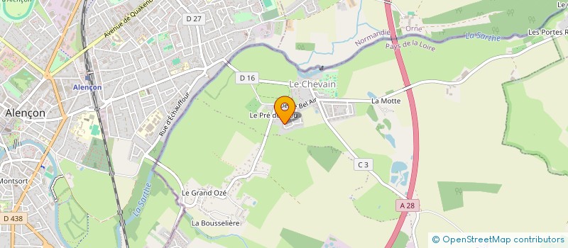 localisation de l'entreprise MONSIEUR OUISSAM ABBAS  SAINT-PATERNE - LE CHEVAIN