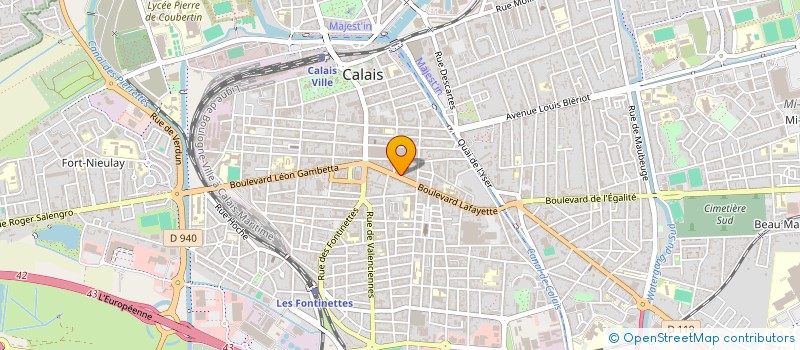 localisation de l'entreprise MONSIEUR OUISSAM KSIKSI  CALAIS