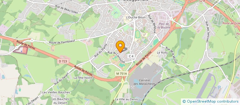 localisation de l'entreprise MONSIEUR OUISSAME BEN AMOR  BOUGUENAIS