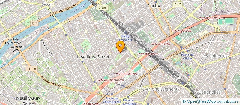localisation de l'entreprise MONSIEUR OUISSAME HADJI à LEVALLOIS-PERRET