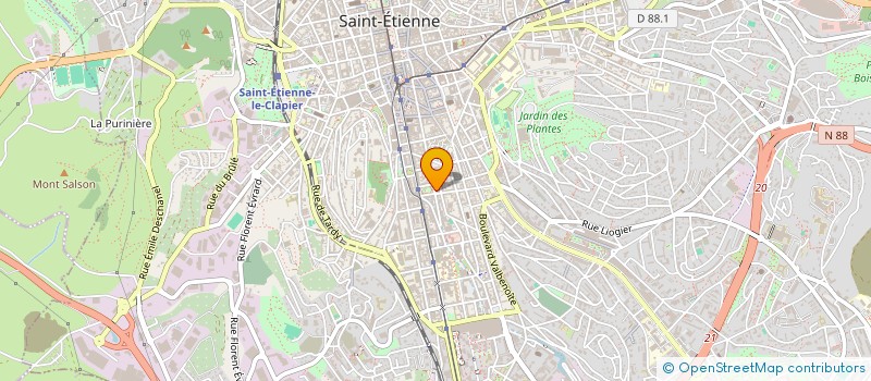 localisation de l'entreprise MONSIEUR OUISSEM SASSI à SAINT-ETIENNE