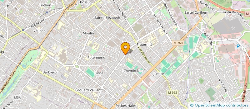 localisation de l'entreprise MONSIEUR OUKANTE GOMIS  ROUBAIX