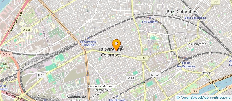 localisation de l'entreprise MONSIEUR OULAID MENHOUDJ à LA GARENNE-COLOMBES