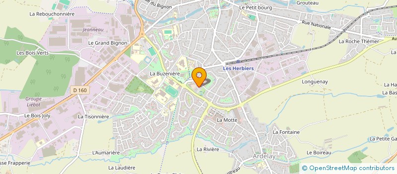 localisation de l'entreprise MONSIEUR OUMAR ADJI MBODOU à LES HERBIERS