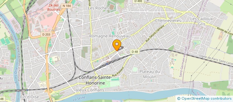 localisation de l'entreprise MONSIEUR OUMAR BA  CONFLANS-SAINTE-HONORINE