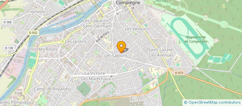 localisation de l'entreprise MONSIEUR OUMAR BA  COMPIEGNE