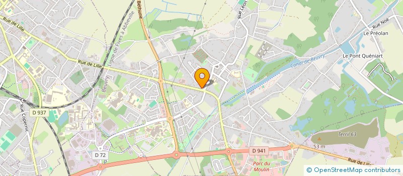 localisation de l'entreprise MONSIEUR OUMAR BA  BEUVRY