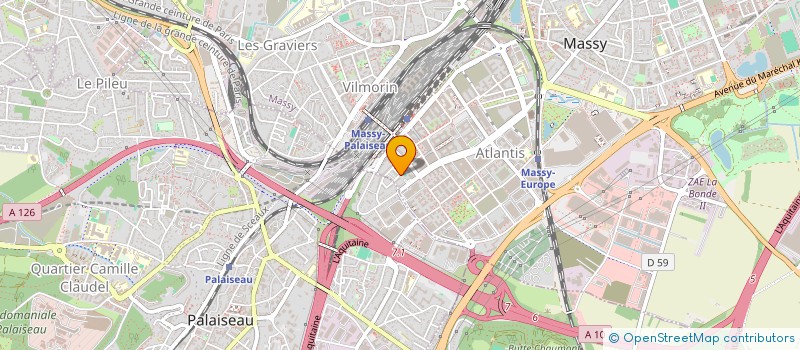 localisation de l'entreprise MONSIEUR OUMAR BA  MASSY