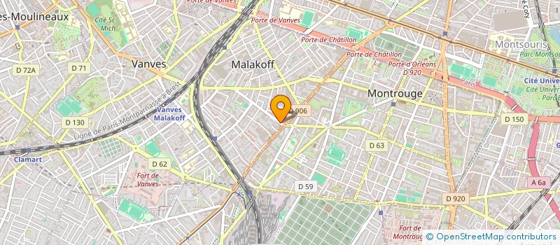 localisation de l'entreprise MONSIEUR OUMAR BA  MALAKOFF