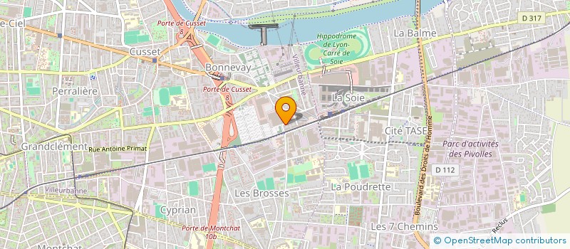 localisation de l'entreprise MONSIEUR OUMAR BALDE  VILLEURBANNE