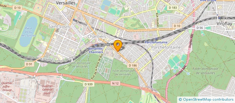 localisation de l'entreprise MONSIEUR OUMAR BALLO à VERSAILLES