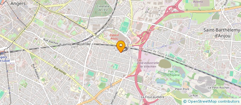 localisation de l'entreprise MONSIEUR OUMAR BARRY à ANGERS