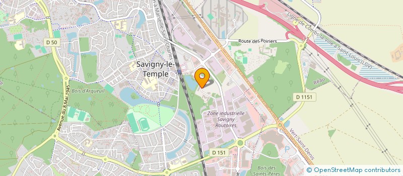 localisation de l'entreprise MONSIEUR OUMAR BARRY  SAVIGNY-LE-TEMPLE