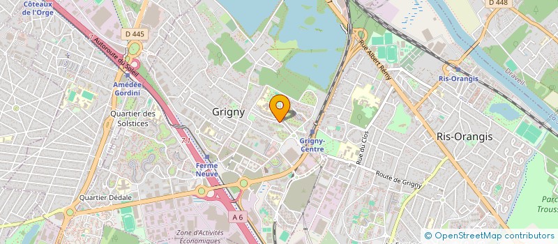 localisation de l'entreprise MONSIEUR OUMAR BERETE  GRIGNY