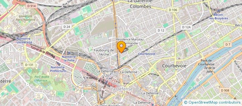 localisation de l'entreprise MONSIEUR OUMAR CAMARA à COURBEVOIE