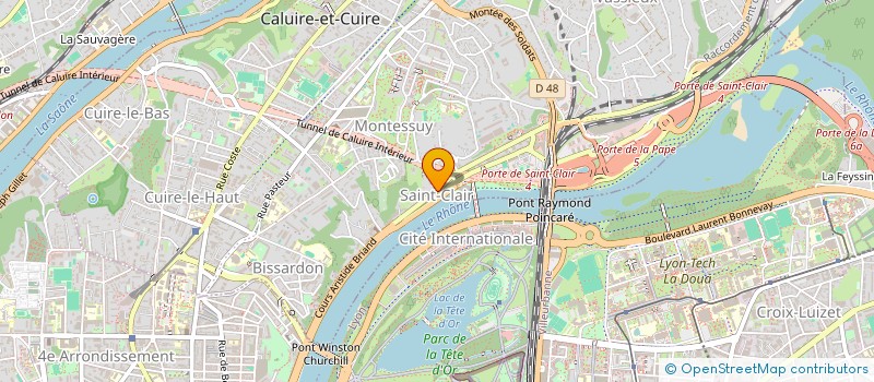 localisation de l'entreprise MONSIEUR OUMAR CAMARA  CALUIRE-ET-CUIRE