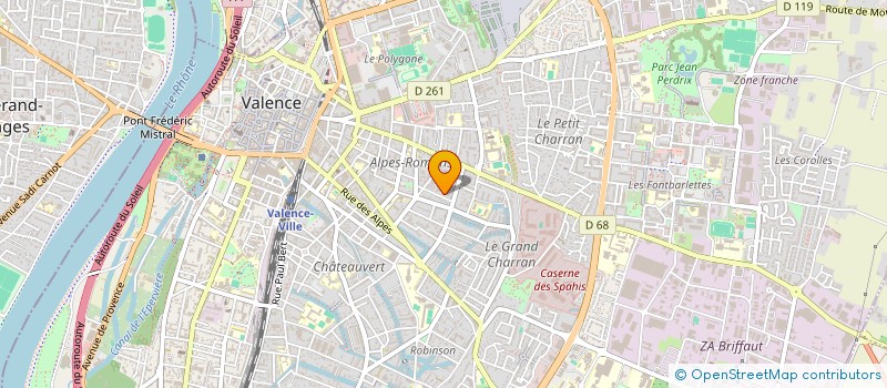 localisation de l'entreprise MONSIEUR OUMAR CAMARA  VALENCE