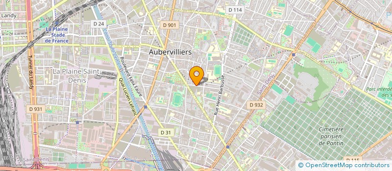 localisation de l'entreprise MONSIEUR OUMAR CISSE  AUBERVILLIERS