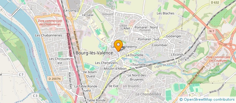 localisation de l'entreprise MONSIEUR OUMAR CISSE  BOURG-LES-VALENCE