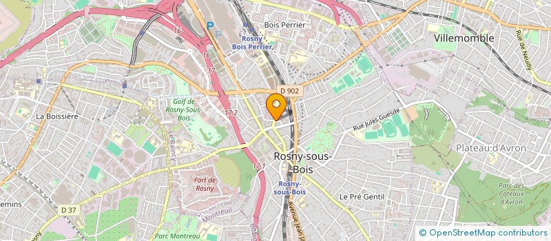 localisation de l'entreprise MONSIEUR OUMAR CISSE à ROSNY-SOUS-BOIS