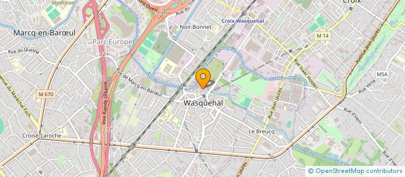 localisation de l'entreprise MONSIEUR OUMAR CONDE  WASQUEHAL