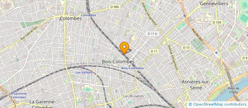 localisation de l'entreprise MONSIEUR OUMAR DIALLO à BOIS-COLOMBES